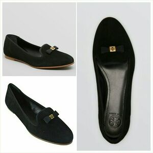 Tory Burch Black Mimi Smoking Flats